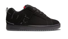 DC Shoes Court Graffik Black Red - Pánske - Tenisky DC Shoes - Čierne - 300529-BLR - Veľkosť: 44
