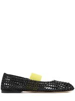 10mm Leather Mesh Ballerinas