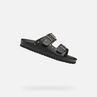 Černé dívčí pantofle Geox Adriel - Holky