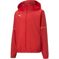 Puma TEAM GOAL RAIN JACKET JR Детско спортно яке, червено, размер