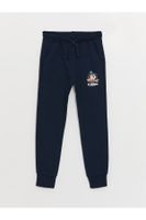 LC Waikiki Nostalgic Monkey Printed Boy's Jogger Sweatpants with Elastic Waistband