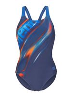 ARENA Jednodijelni kupaći kostim 'Placement Swim Pro Back'  plava / morsko plava / narančasta / bijela