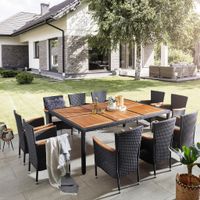 Ambia Garden ZOSTAVA ZÁHRADNÉHO NÁBYTKU drevo, kov, plast, textil