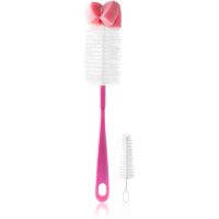 BabyOno Take Care Brush for Bottles and Teats with Mini Brush & Sponge Tip щітка для чищення Pink 2 кс