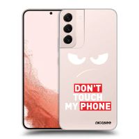 Silikónový prehľadný obal pre Samsung Galaxy S22+ 5G - Angry Eyes - Transparent