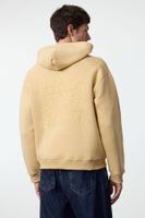 Trendyol Stone Oversize/Wide Cut Back Embroidered Detailed Hooded Sweatshirt