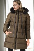 Z9764 DEWBERRY WOMEN'S COAT-KHAKI