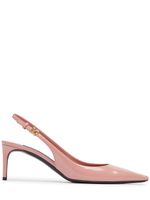60mm Mun Leather Slingback Pumps