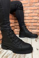 Riccon Black Men's Combat Boots 0012716