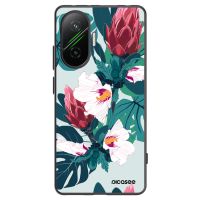 Silikónový čierny obal pre Xiaomi Poco F7 5G - Rhododendron