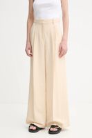 Weekend Max Mara pantaloni din amestec de in