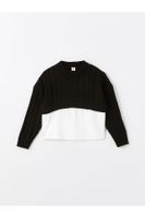 LC Waikiki Lw - Crew Neck Girls Knitted Sweater