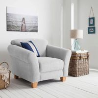 Sit & More KRESLO, textil, strieborná