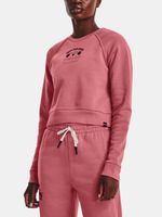 Under Armour UA Project Rock Hm Gym Flc Crw Sweatshirt Rosa