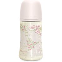 Suavinex Poetry SX Pro Physiological M steklenička za dojenčke 3 m+ Medium Flow - Pink 270 ml