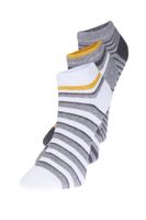 Trendyol Multicolor Men's Cotton Soft Striped Striped 3-Pack Booties Socks