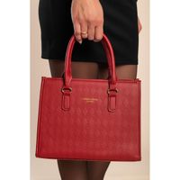 Elegante Handtasche, Burgunderrot