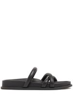20mm Soft Cross Leather Slide Sandals