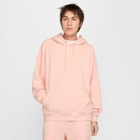 Nike Club Fleece Oversized French Terry Pullover Hoodie Washed Coral - Pánske - Mikina Nike - Červené - HJ1816-664 - Veľkosť: L