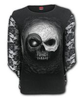 koszulka damskie - YIN YANG SKULLS - SPIRAL - M029F474 XL