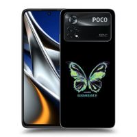 Silikónový čierny obal pre Xiaomi Poco M4 Pro - Diamanty Blue