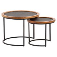 MID.YOU SADA KONFERENČNÝCH STOLÍKOV, hnedá, drevo, plast, 60/60/46 cm