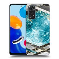 Silikónový prehľadný obal pre Xiaomi Redmi Note 11S 4G - Blue geometry