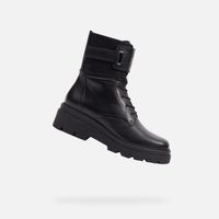 Black women's ankle boots Geox Felleny - Women's