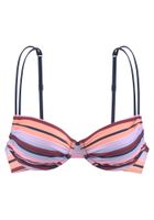 s.Oliver Bikini gornji dio  svijetloplava / marelica / roza / tamno crvena