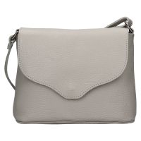 Női bőr crossbody kézitáska Italia Alice - világos szürke