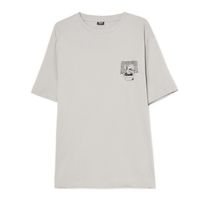 Cropp - Majica z vezenim detajlom - light grey