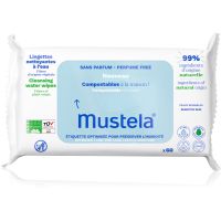 Mustela Compostable at Home Cleansing Wipes Perfume Free chusteczki oczyszczające nieperfumowany dla dzieci od urodzenia 60 szt.