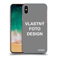 Silikónový čierny obal pre Apple iPhone X/XS - Vlastný fotka/motiv
