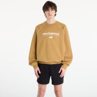 Φούτερ New Balance Linear Graphic Fleece Crew Stucco XL