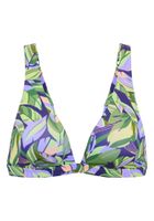 s.Oliver Bikini gornji dio  zelena / svijetlozelena / ljubičasta / lavanda