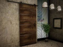 KIER Posuvné dvere RETRO PLUS | 100 cm FARBA: Jaseň tmavý