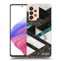 Silikónový prehľadný obal pre Samsung Galaxy A53 5G A536 - Dark geometry