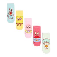 Cropp - Komplet 5 parov nogavic s potiskom SpongeBob SquarePants - raznobarvna