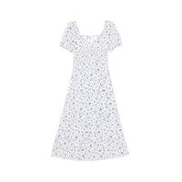 Cropp - Maxi obleka s cvetličnim potiskom - bela