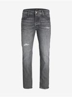 Grey men's straight fit jeans Jack & Jones Mike - Men's