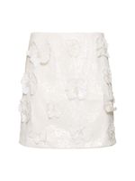 Saje Sequined Flower Mini Skirt