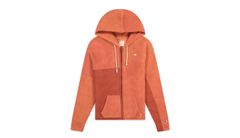 Champion Patchwork Velour Fleece ZIP-UP Hoodie - Dámske - Mikina Champion - Oranžové - 113506-F20-RS045 - Veľkosť: L