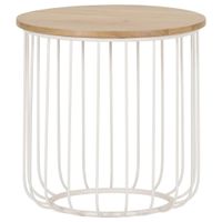 Landscape PRÍRUČNÝ STOLÍK, dub, biela, farba duba