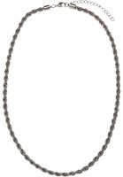 Necklace Charon Intertwine - silver color