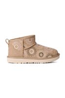 UGG Detské zimné semišové topánky UGG KIDS' CLASSIC ULTRA MINI SUN STITCH