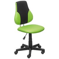 Carryhome OTOČNÁ STOLIČKA PRE MLÁDEŽ, vzhľad kože, sieťovina, sivá, zelená