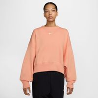 Nike Sportswear Phoenix Fleece Wmns Over-Oversized Crew-Neck - Dámske - Mikina Nike - Oranžové - DQ5761-844 - Veľkosť: L