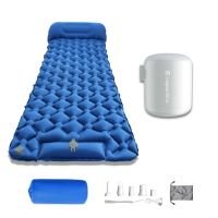 Nafukovací karimatka inSPORTline Soultea s minipumpou 190x60x6 cm modrá karimatka, bílá pumpa