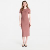 Φόρεμα Calvin Klein Jeans Ss 2X2 Baby Rib Logo Midi Dress Sierra Brown L