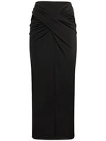 Berretta Draped Jersey Midi Skirt